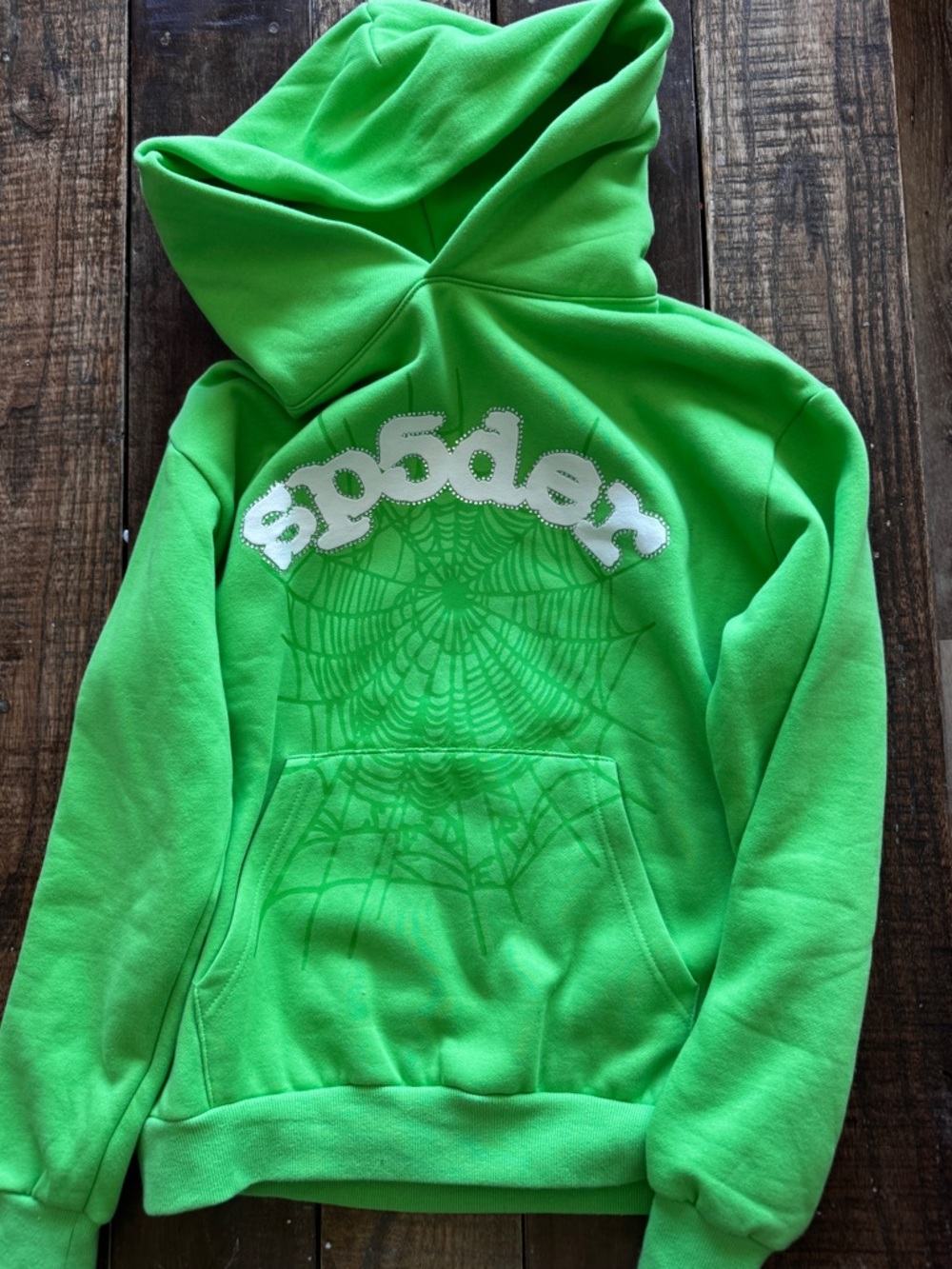 GREEN SPIDER HOODIE